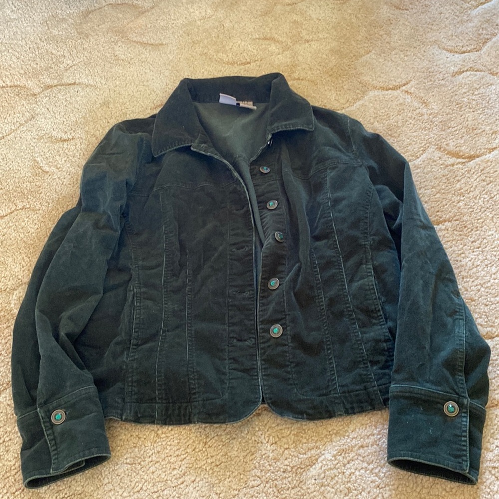 STO jacket size medium color emerald green with pockets